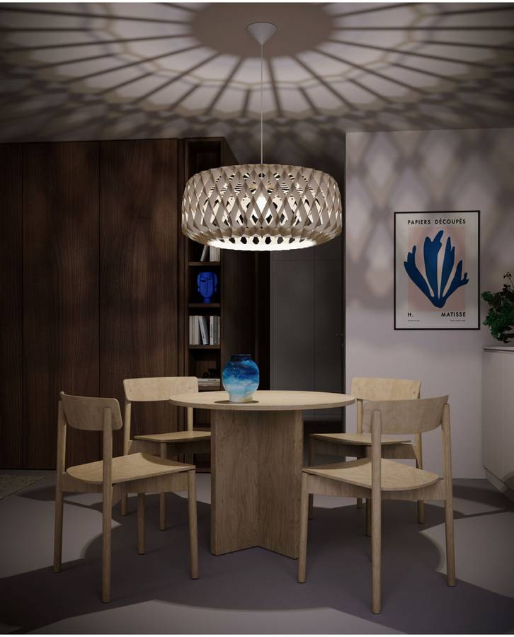 Pilke Signature 80 pendant Lamp Birch, Bjørk Taklampe Pendel