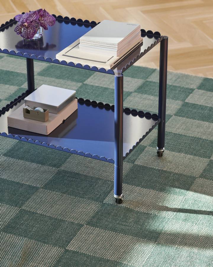 Hay Check Rug 170 x 240 Green S Check, Grnn teppe