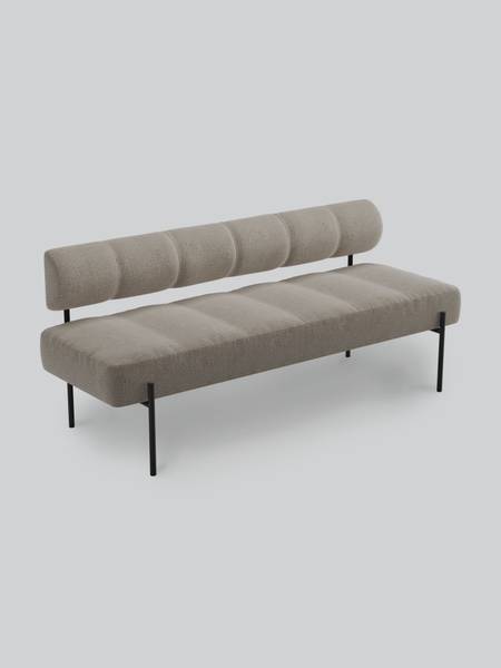 Northern Daybe Dining Sofa Brown Brusvik 66, Black legs