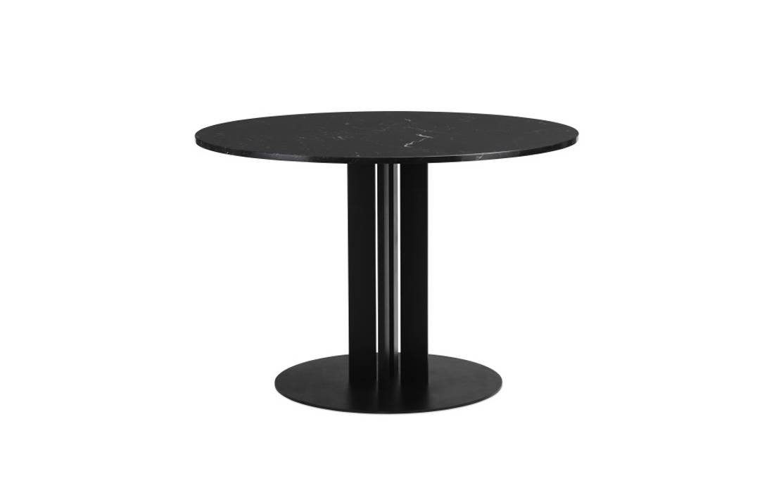 Normann Copenhagen Scala Table H 75 Ø 110 cm Black Marble Alumin
