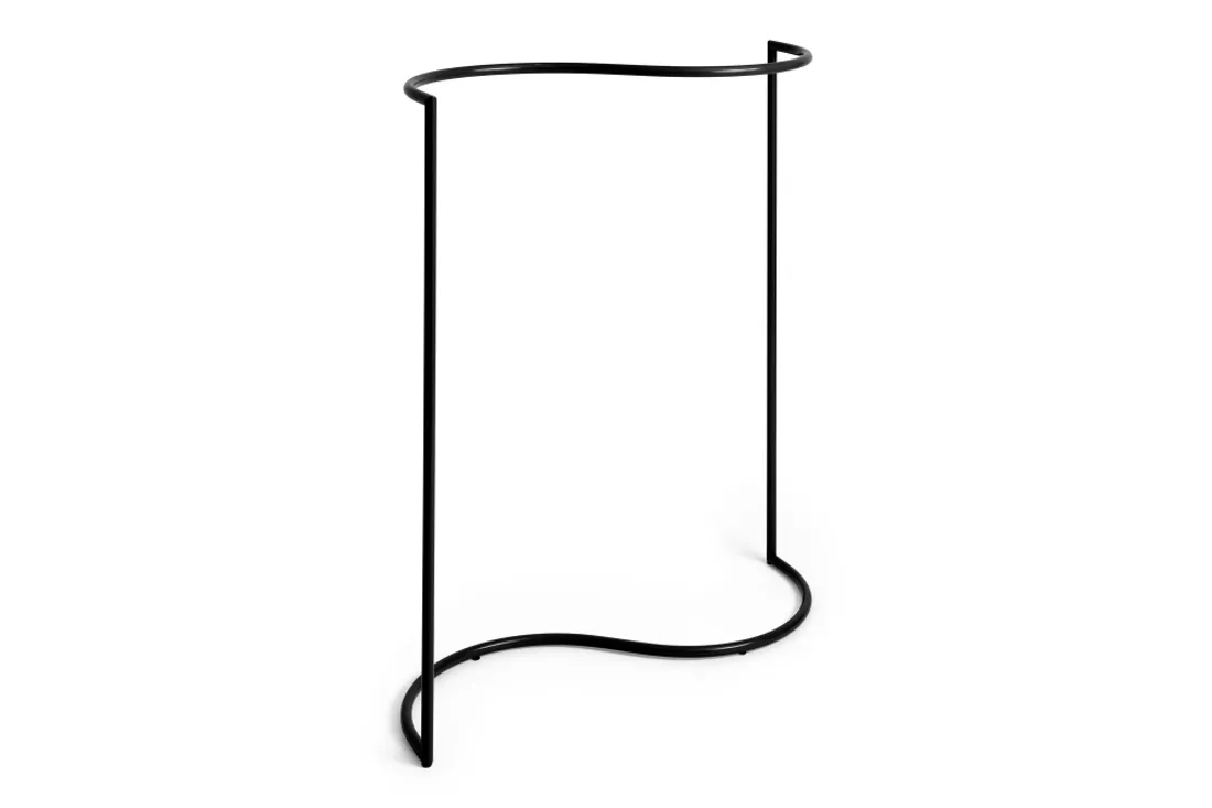 HAY Colour Rack S-shape Black, Svart stumtjener romdeler