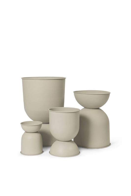 Ferm Living Hourglass Pot, large H 73 cm Ø 50 cm Cashmere