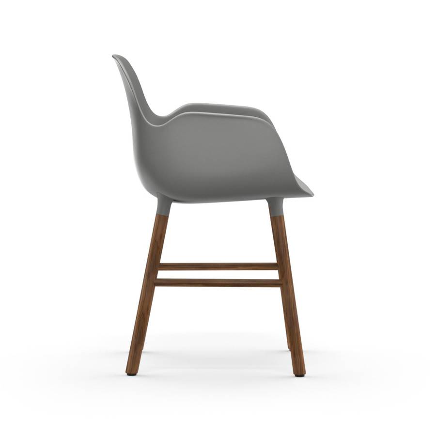 Normann Copenhagen Form Armchair Walnut Grey, Gr spisestol