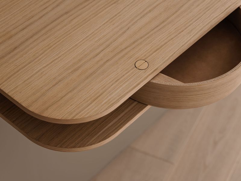 Northern Valet Wall Console Skrivebord Sminkebord oiled oak