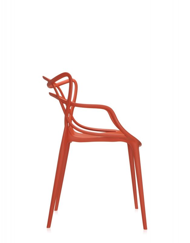 4 stk - Kartell Masters Dining Chair spisestol,  Rusty Orange