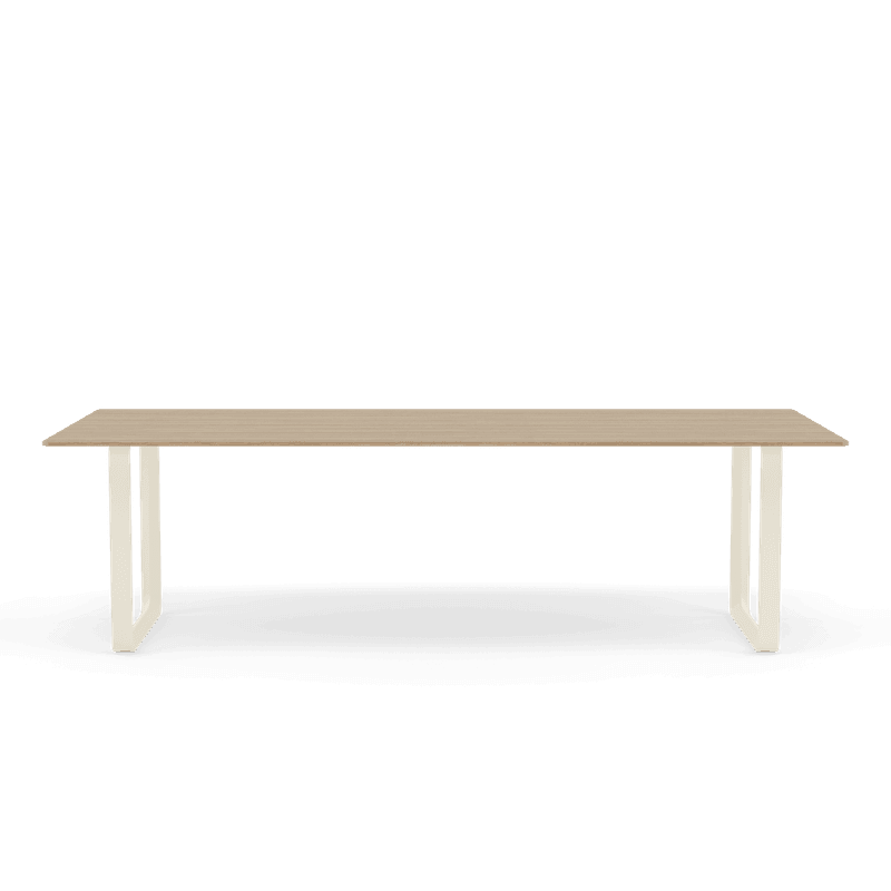Muuto 70/70 table 255 cm Solid Oak Spisebord Sand Base
