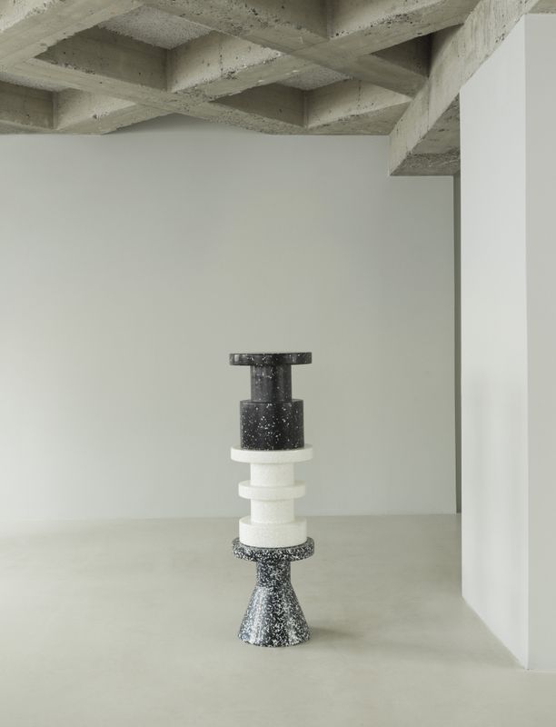 Normann Copenhagen BIT STOOL Stack White White, Hvit