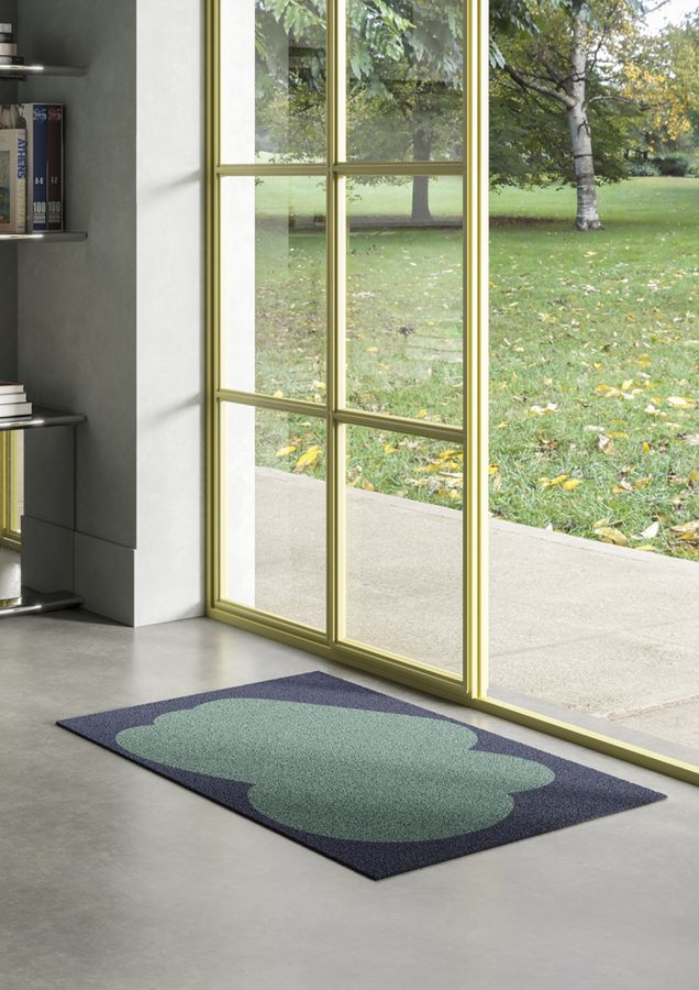 HEYMAT 81 x 122 X Sight Unseen Emerald Door Mat Dørmatte teppe