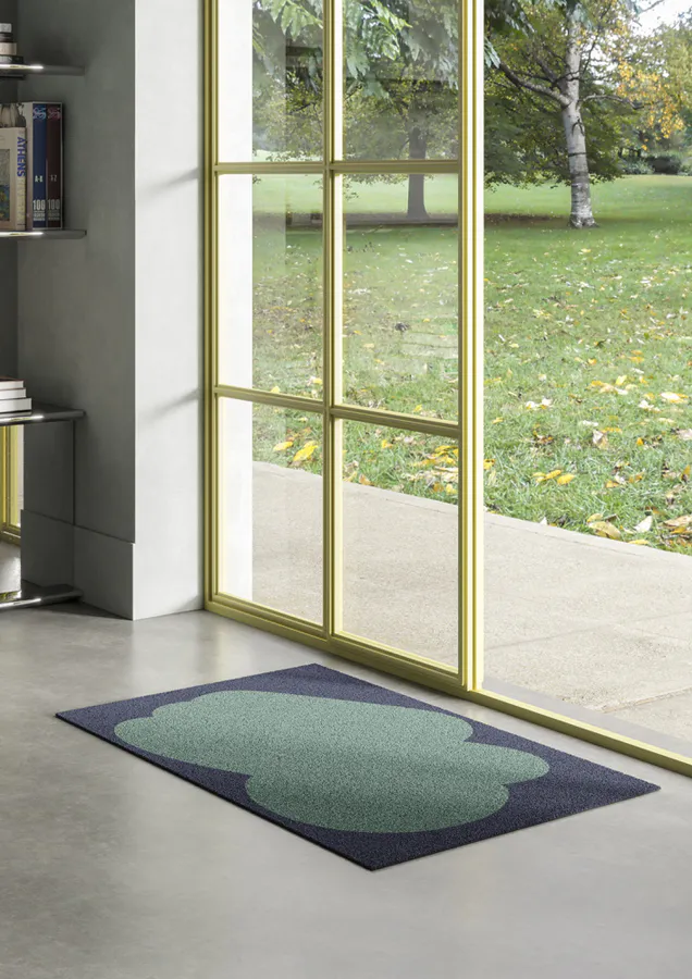 HEYMAT 58 x 81 X Sight Unseen Emerald Door Mat Dørmatte teppe