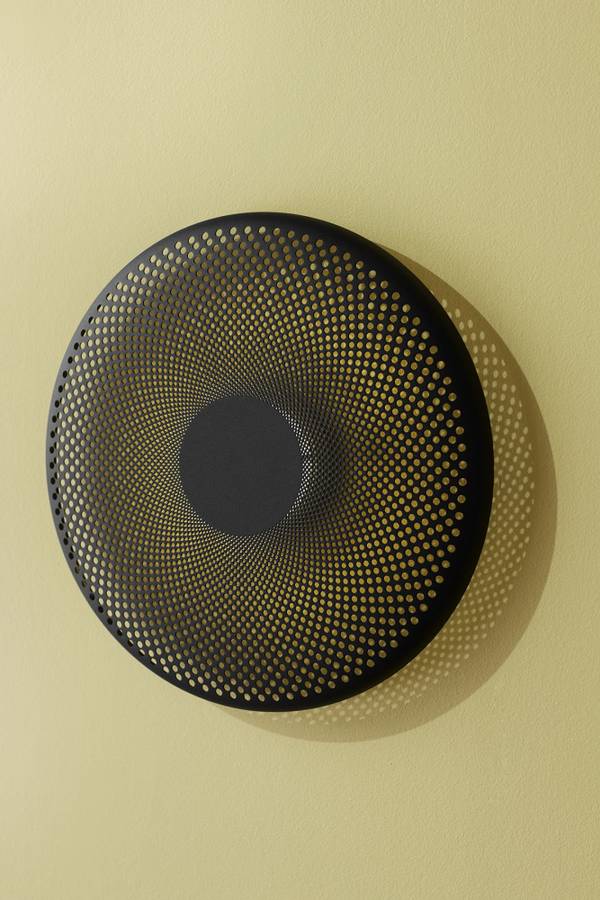 Northern Glint Wall Lamp Ø 36 Black, svart vegglampe