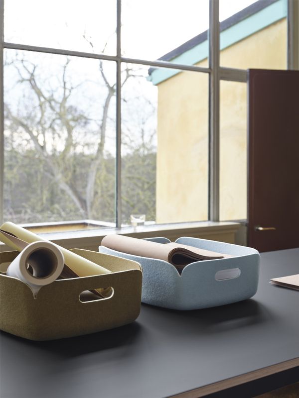 Muuto Tray Grey Melange, Grå Oppbevaringsbrett