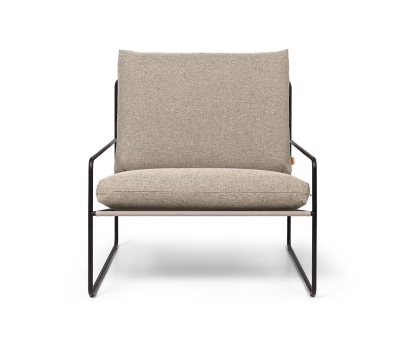 Ferm Living Desert Sofa 3 + 2 + 1 sittegruppe Dolce Black Dark Sand Utesofa