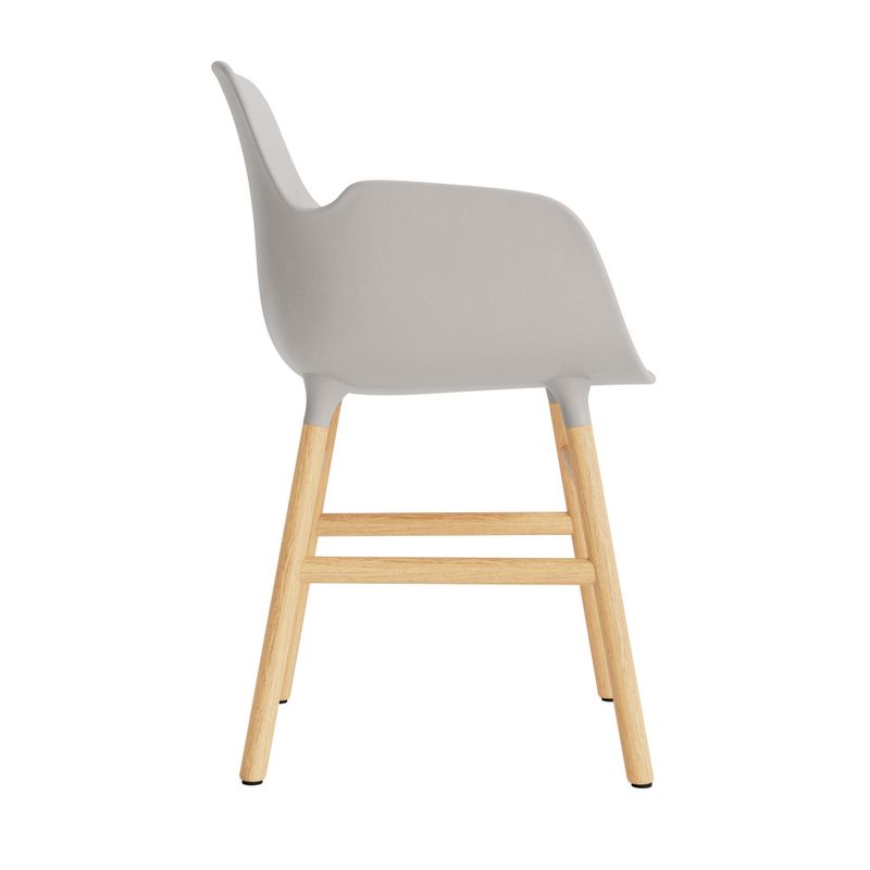 Normann Copenhagen Form Armchair oak Warm Grey, Grå Eik stol