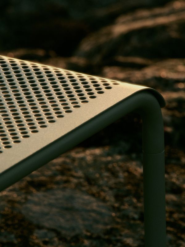 Ferm Living Dapple Bench 130 cm - Tea Green, Grønn Utebenk benk