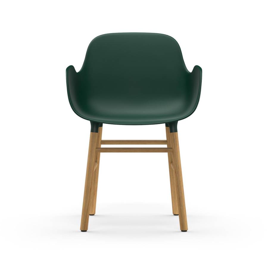 Normann Copenhagen Form Armchair oak Green, GrnnEik spisestol