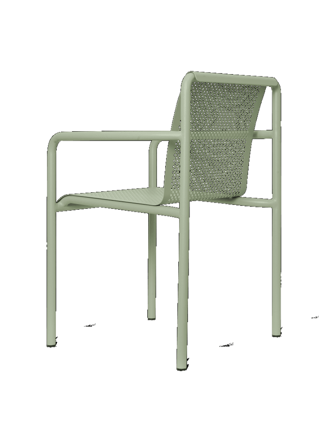 Ferm Living Dapple Chair with Arms - Tea Green Sage Green Utestol