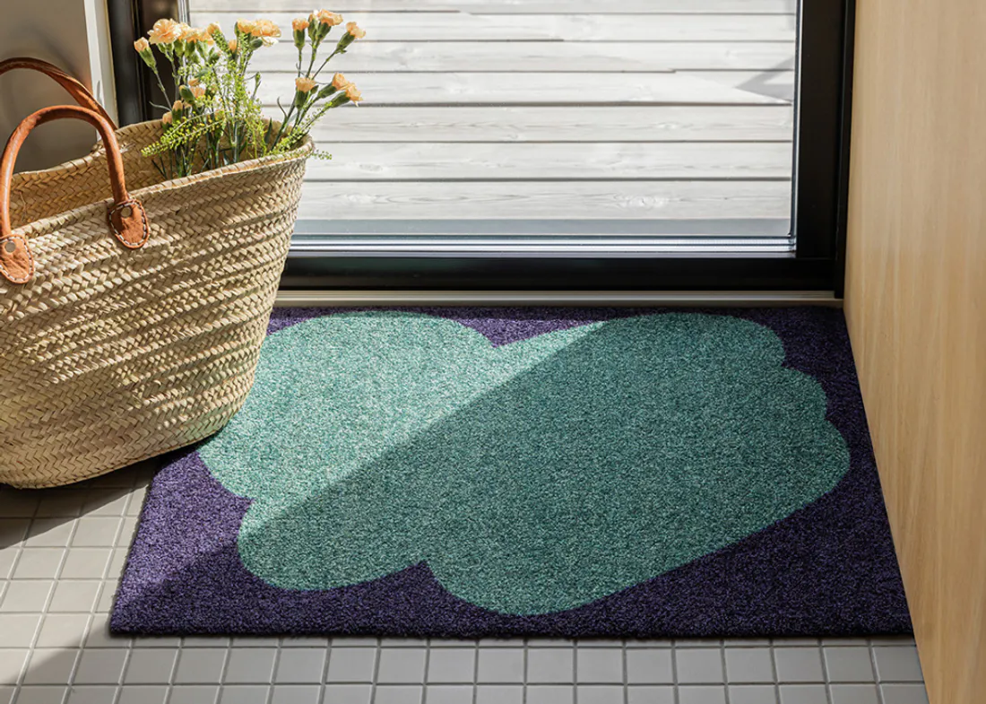 HEYMAT 58 x 81 X Sight Unseen Emerald Door Mat Dørmatte teppe