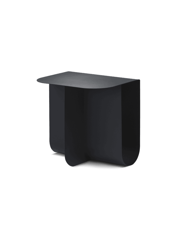 Northern Mass Side table Black, Svart stuebord, sidebord
