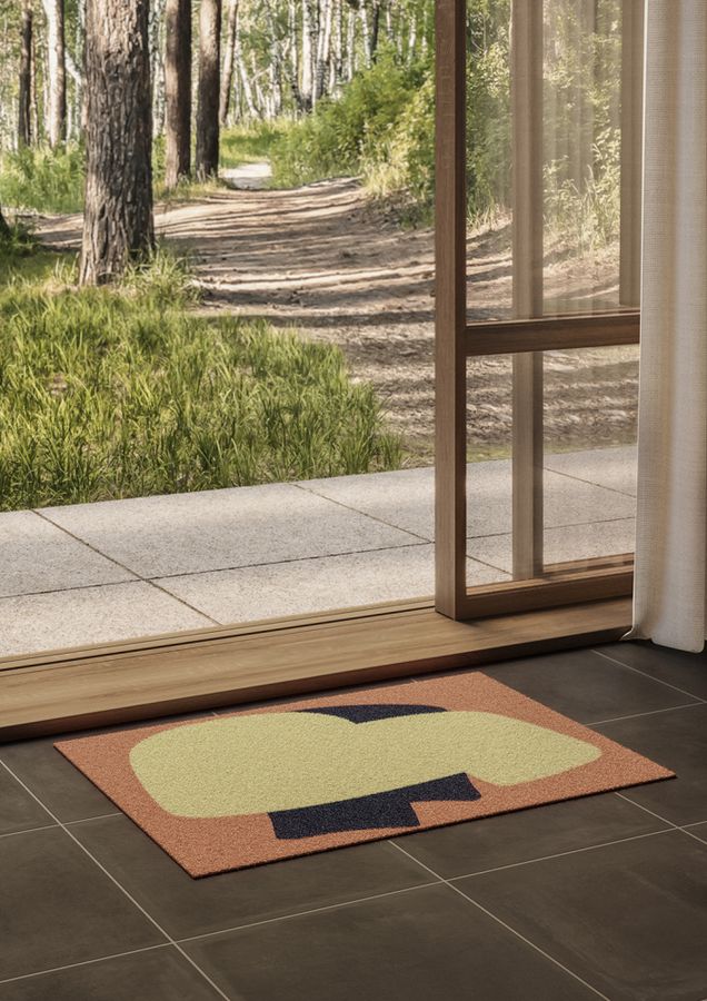 HEYMAT 81 x 122 X Sight Unseen Peach Door Mat Dørmatte teppe