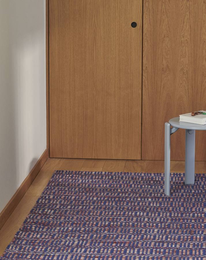 Hay Radio Rug 50 x 80 cm Red Blue, Rød og blå teppe