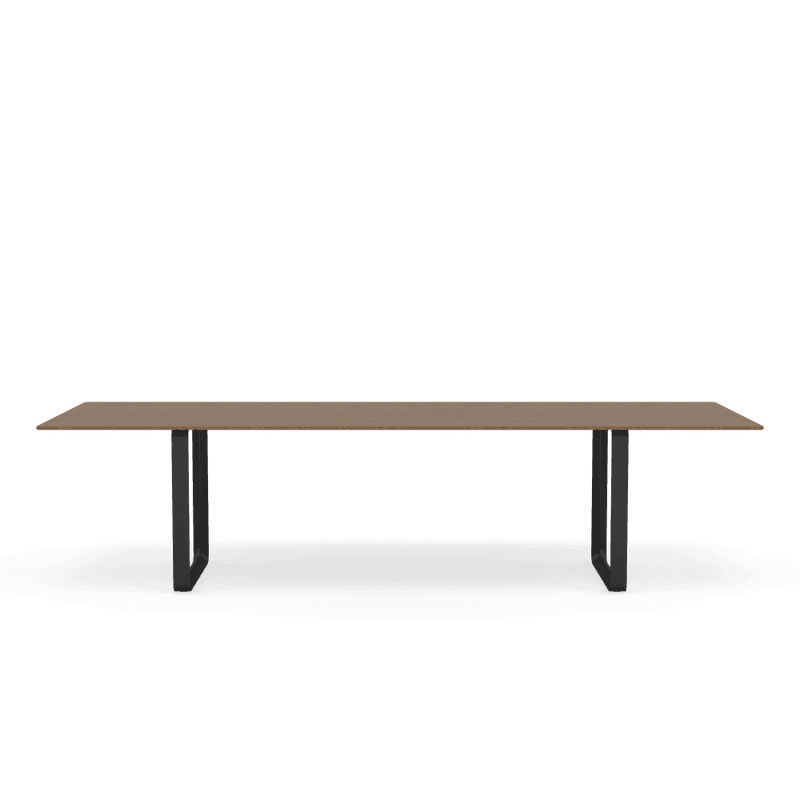 Muuto 70/70 table 295cm Solid Smoked oak spisebord Black Base