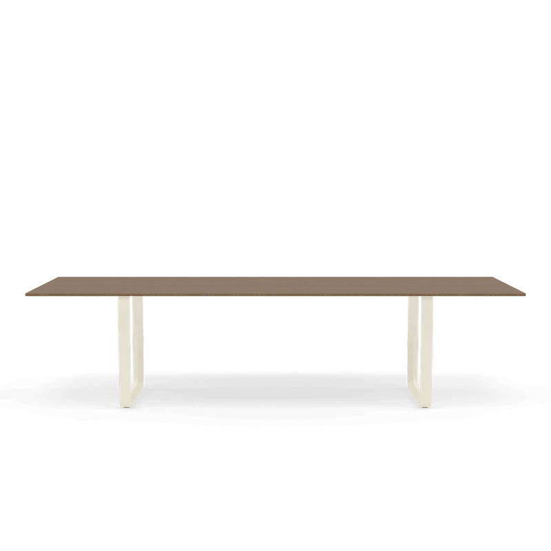 Muuto 70/70 table 295cm Solid Smoked oak spisebord Sand Base
