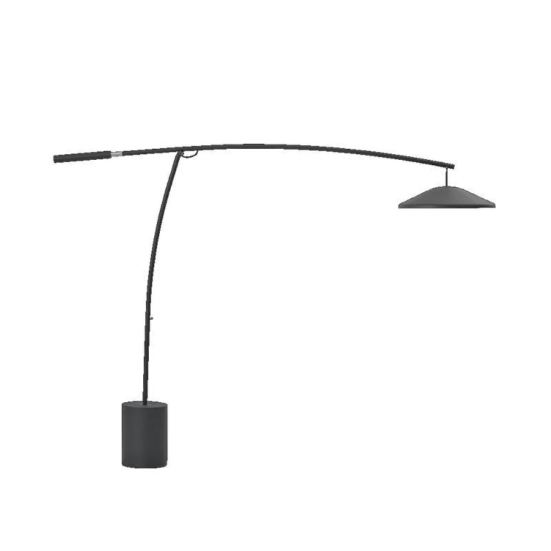 Muuto Contra Floor Lamp  Anthracite Black / Anthracite Black Concrete Gulvlampe svart antrasitt