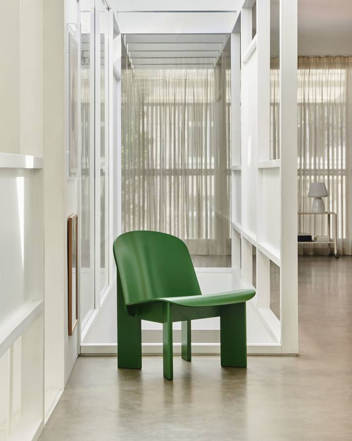 Hay Chisel Lounge Chair Lush Green Beech Grønn Lounge Bøk