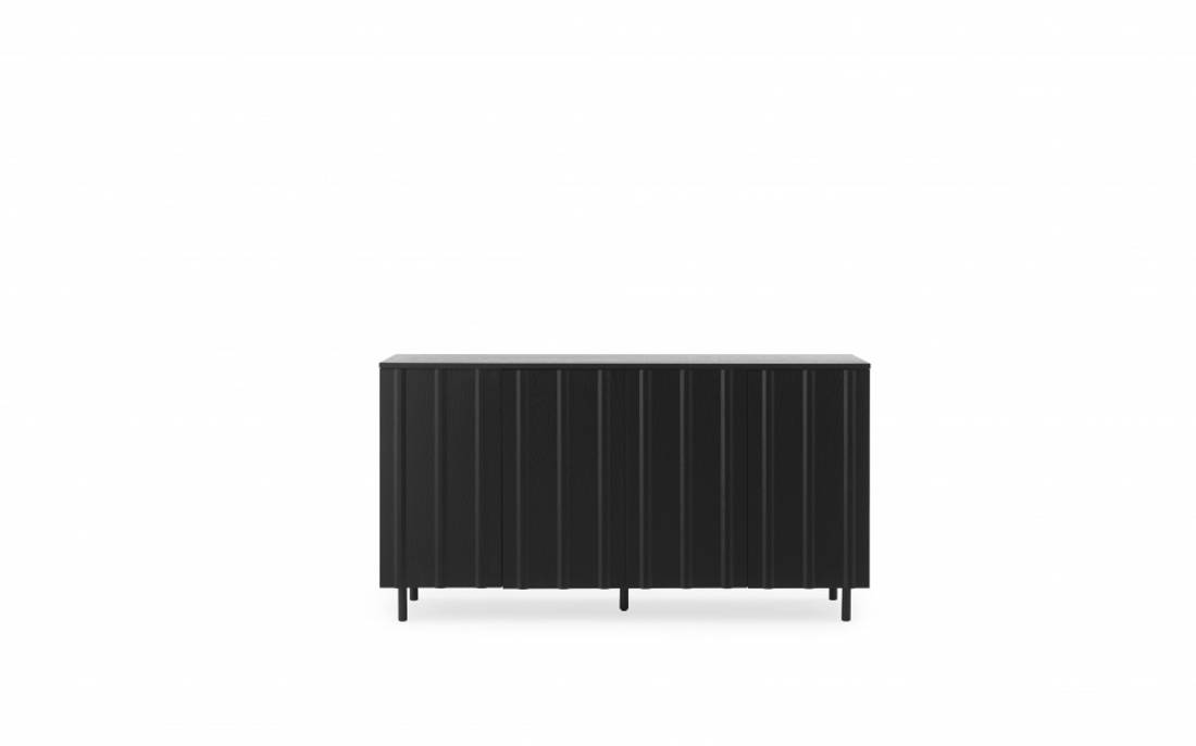 Normann Copenhagen Rib Sideboard Skjenk, Soft Black Svart