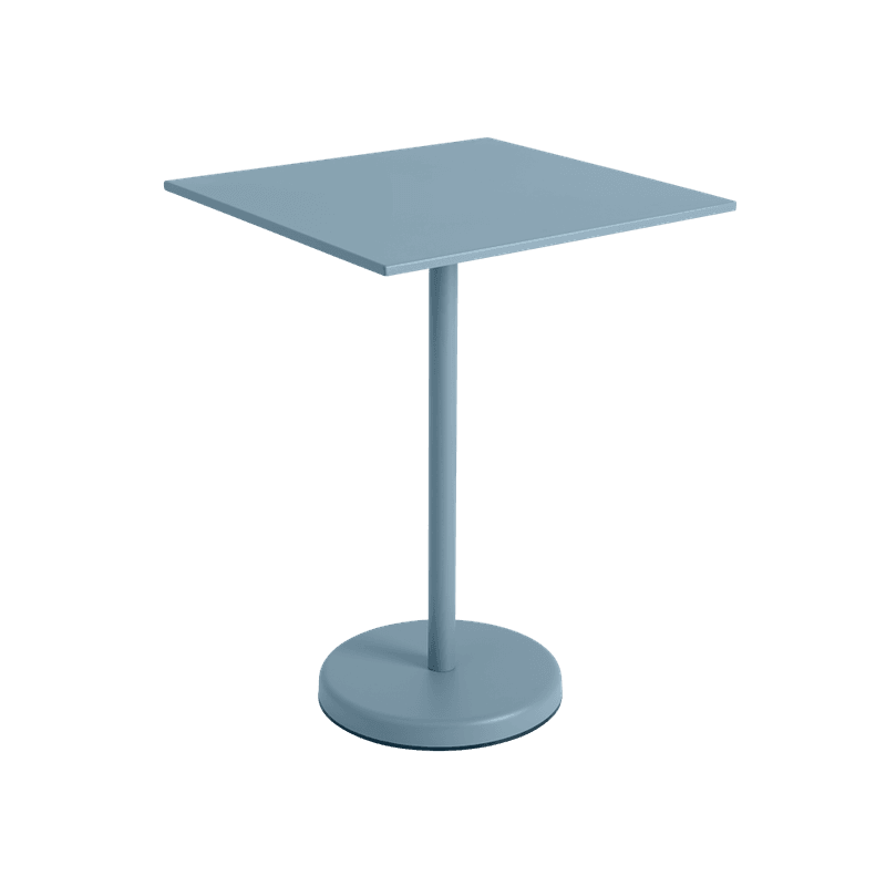  Muuto Linear Steel Cafe Table 70 x 70 x 95 Pale Blue, Blå Bord