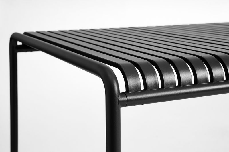 HAY Palissade Table 220 x 90 Anthracite powder coated steel Antrasitt Spisebord, Utebord
