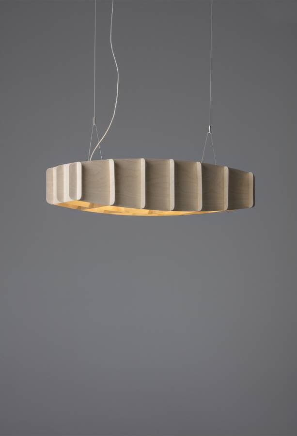 Pilke Ristikko 95 pendant Lamp Birch, Bjørk Taklampe Pendel