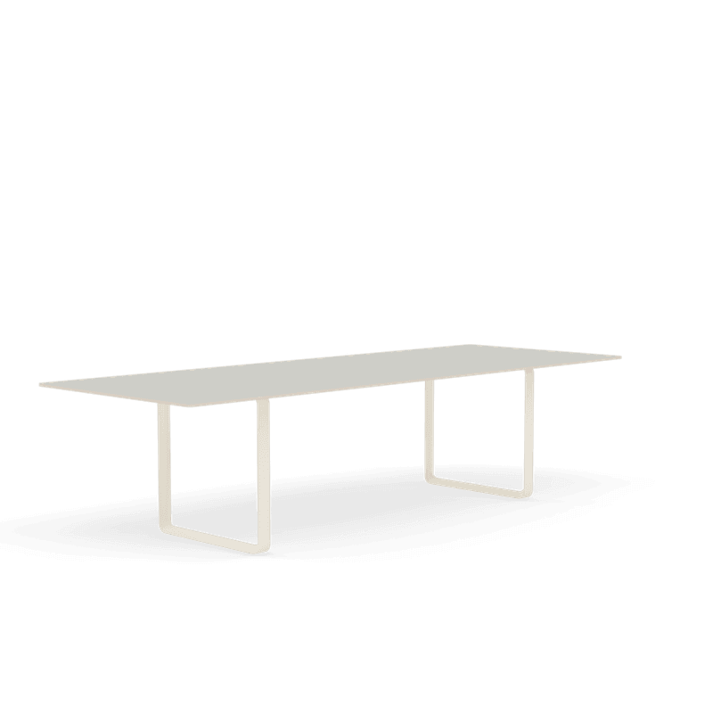 Muuto 70/70 Table 295 cm Sand Base spisebord Grey Nanolaminate