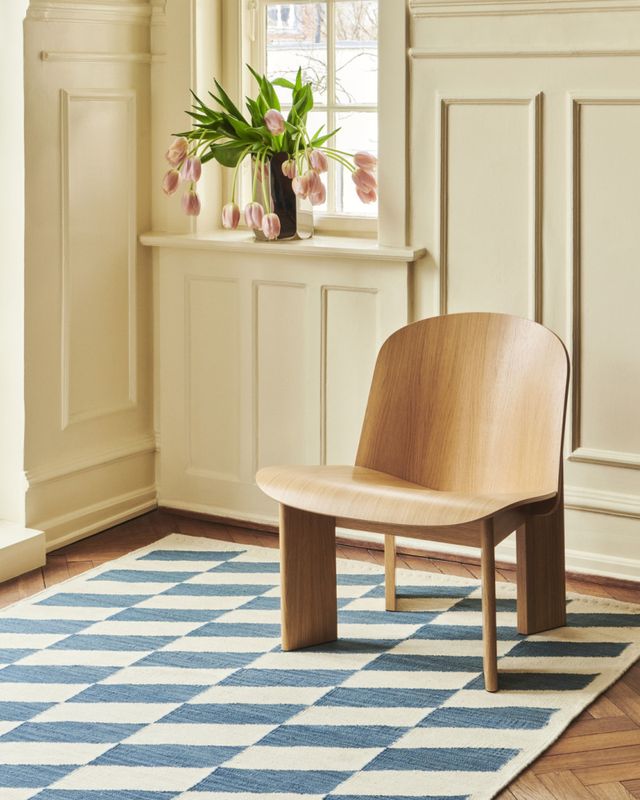 HAY Shift Kelim Rug 200 x 300 Blue, teppe Blå