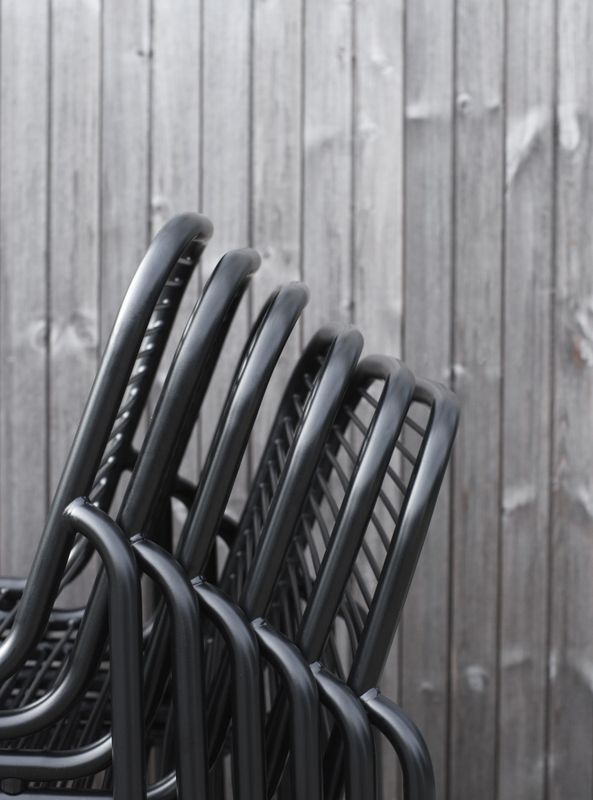 Normann Copenhagen Vig Chair Black, Svart Utestol Spisestol