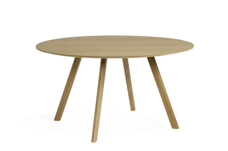 HAY CPH25 Table water based lakkert Oak Ø 140 H 74 eik Spisebord