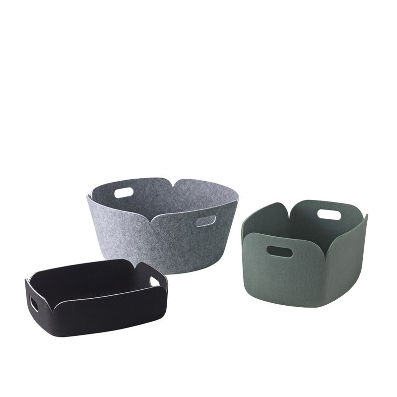 Muuto Tray Grey Melange, Grå Oppbevaringsbrett