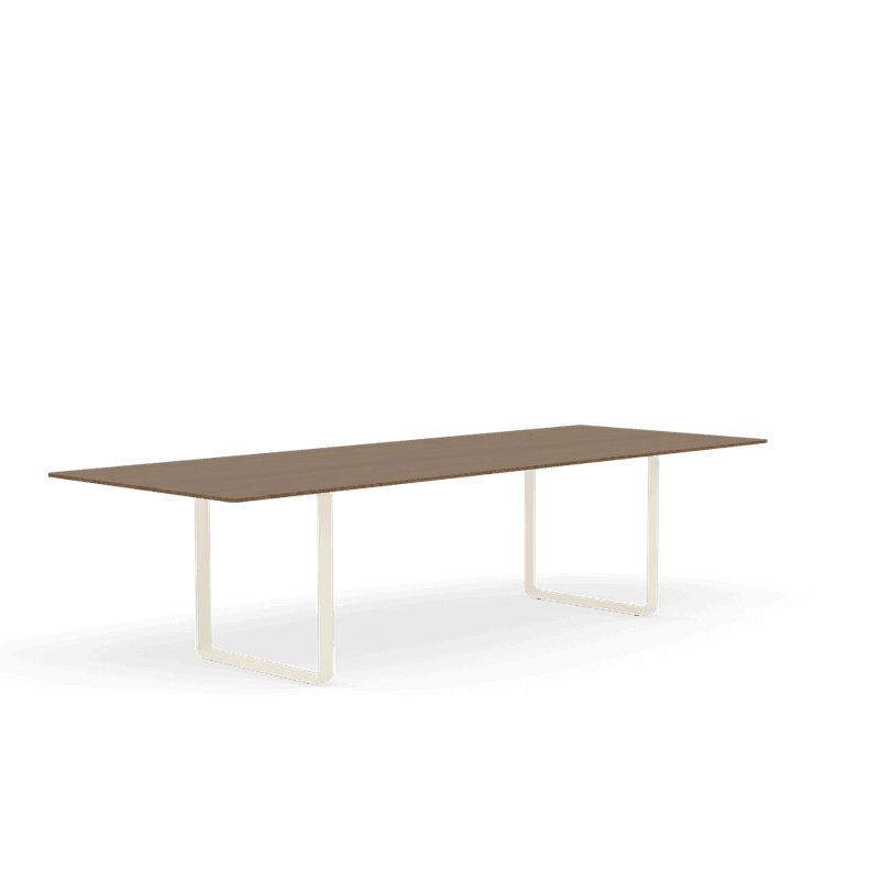 Muuto 70/70 table 295cm Solid Smoked oak spisebord Sand Base