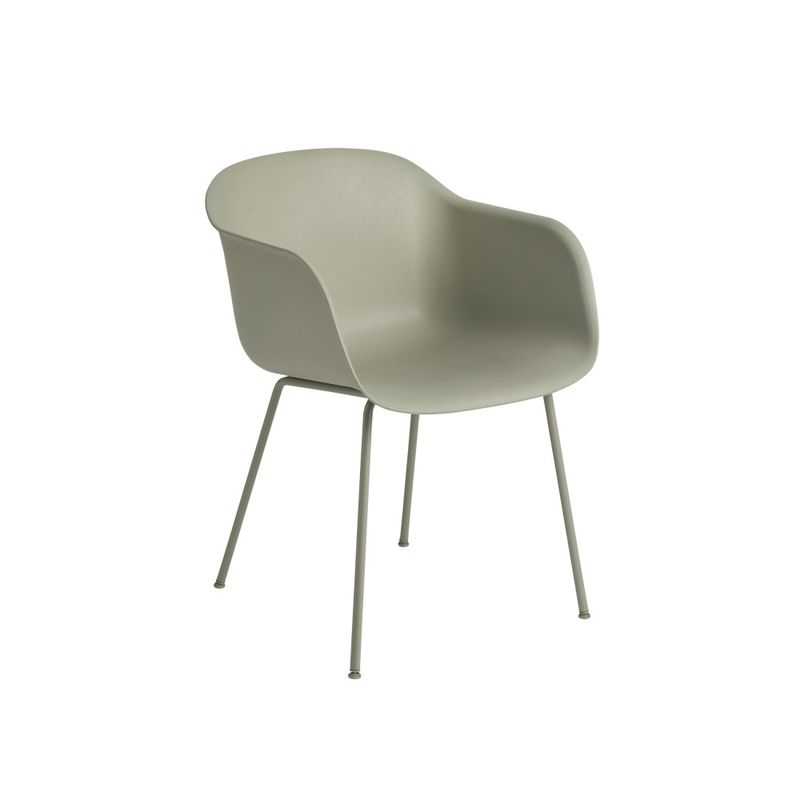 Muuto  Fiber Armchair  Tube Base spisestol med armlener