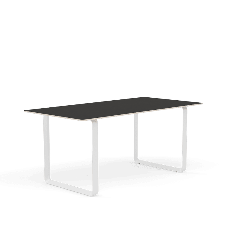 Muuto 70/70 Table 170 cm Spisebord White Base, Hvite ben