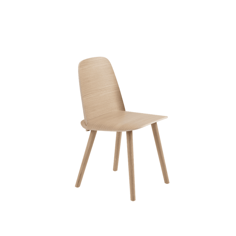 Muuto Nerd Chair Oak Eik Spisestol Stol