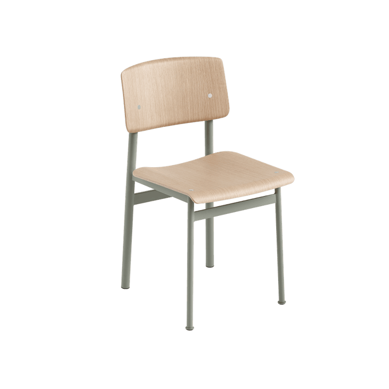 Muuto Loft Chair Oak, Spisestol Eik Stol med stålben