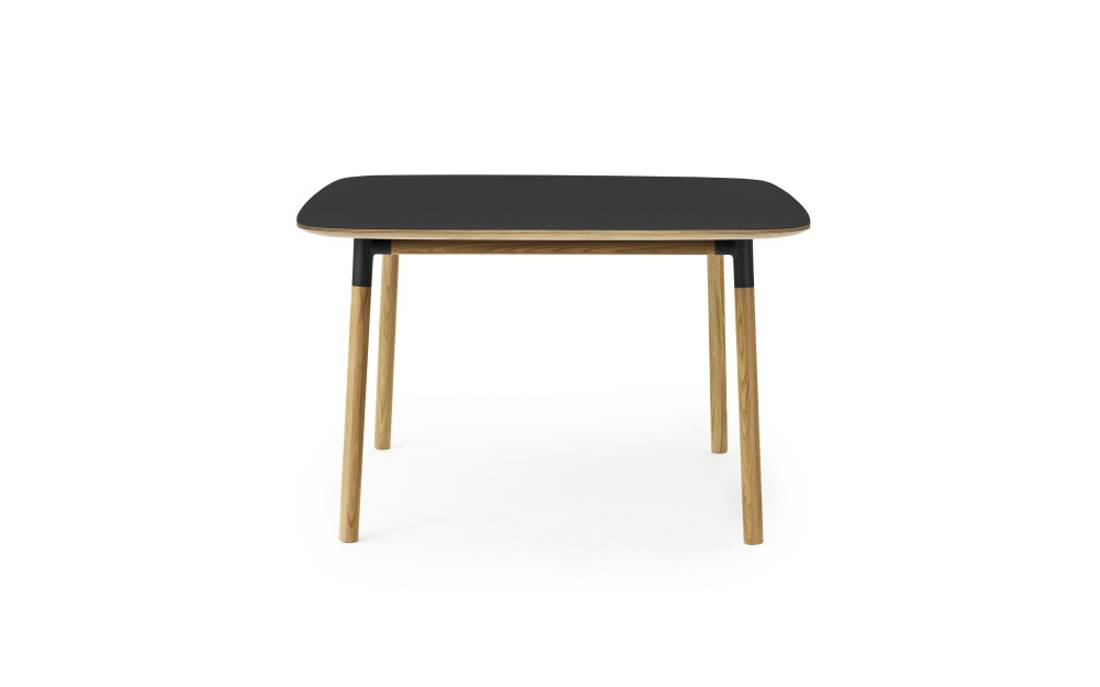 Normann Copenhagen Form Dining Table 120 x 120 Black Oak, Eik