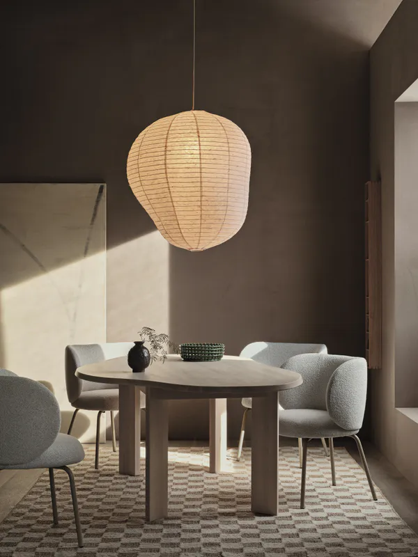 ferm LIVING Tarn Dining Table - 118,5 x 220 cm - White Oiled Beech Spisebord Lys oljet Bøk